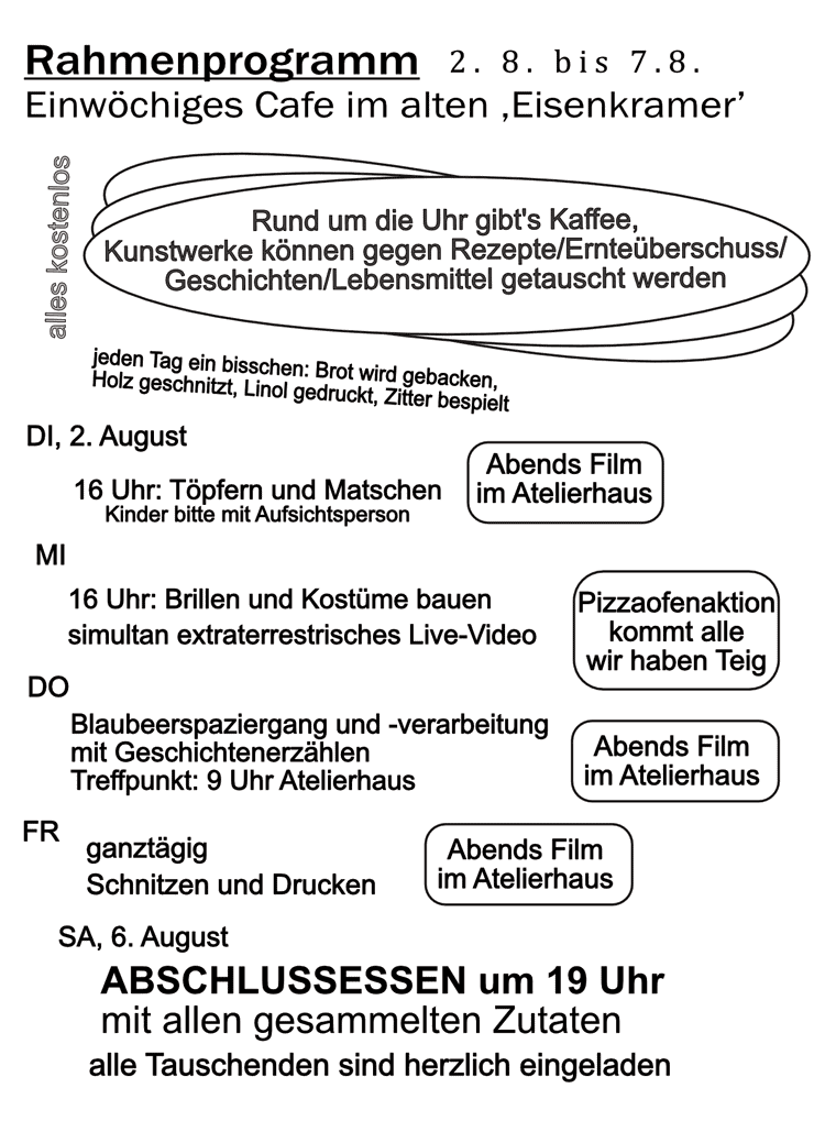 Eisenkramer Rahmenprogramm